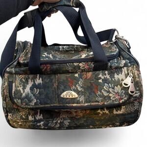 Verdi 90s Vintage Floral Tapestry Carry-On Bag
